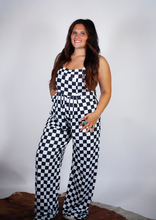 Checkered Overalls