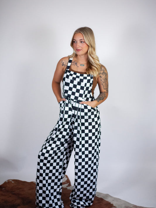 Checkered Overalls
